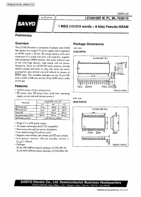 LC338128M Datasheet PDF SANYO -> Panasonic