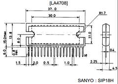 LA4708 Datasheet PDF SANYO -> Panasonic