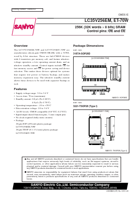 LC35V256ET Datasheet PDF SANYO -> Panasonic