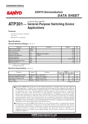 ATP301 Datasheet PDF SANYO -> Panasonic