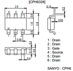 CPH6328 Datasheet PDF SANYO -> Panasonic