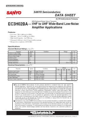 EC3H02BA Datasheet PDF SANYO -> Panasonic