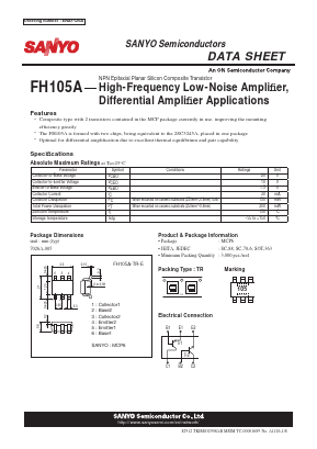 FH105A Datasheet PDF SANYO -> Panasonic
