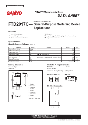 FTD2017C Datasheet PDF SANYO -> Panasonic