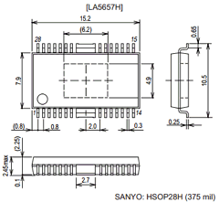 LA5657H Datasheet PDF SANYO -> Panasonic