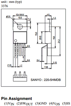 LA5756 Datasheet PDF SANYO -> Panasonic
