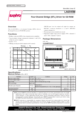 LA6545M Datasheet PDF SANYO -> Panasonic