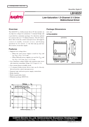 LB1832V Datasheet PDF SANYO -> Panasonic