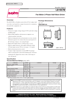 LB1967M Datasheet PDF SANYO -> Panasonic