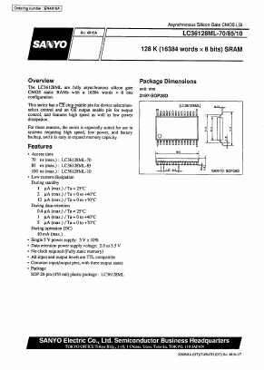 LC36128ML-10 Datasheet PDF SANYO -> Panasonic