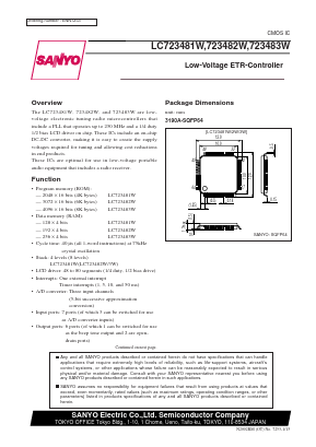 LC723483W Datasheet PDF SANYO -> Panasonic