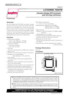 LC72346W Datasheet PDF SANYO -> Panasonic