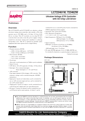 LC723462W Datasheet PDF SANYO -> Panasonic
