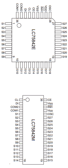 LC75842E Datasheet PDF SANYO -> Panasonic
