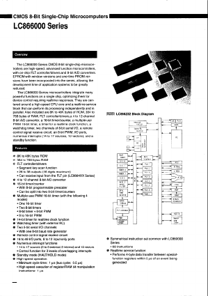 LC866032B Datasheet PDF SANYO -> Panasonic
