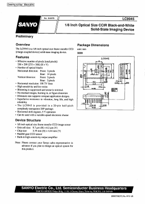 LC9945 Datasheet PDF SANYO -> Panasonic