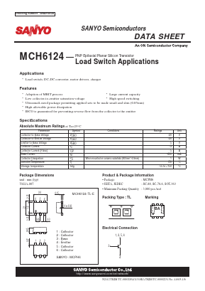 MCH6124-TL-E Datasheet PDF SANYO -> Panasonic