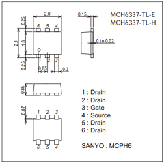 MCH6337-TL-H Datasheet PDF SANYO -> Panasonic