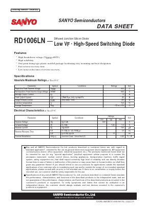 RD1006LN Datasheet PDF SANYO -> Panasonic