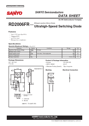 RD2006FR-H Datasheet PDF SANYO -> Panasonic