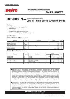 RD2003JN Datasheet PDF SANYO -> Panasonic