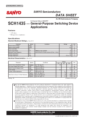 SCH1435 Datasheet PDF SANYO -> Panasonic