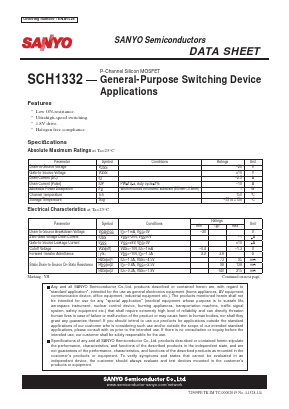SCH1332 Datasheet PDF SANYO -> Panasonic