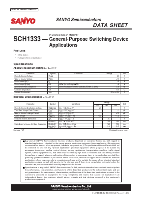 SCH1333 Datasheet PDF SANYO -> Panasonic
