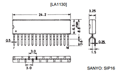 LA1130 Datasheet PDF SANYO -> Panasonic