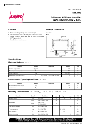 STK-441-105 Datasheet PDF SANYO -> Panasonic