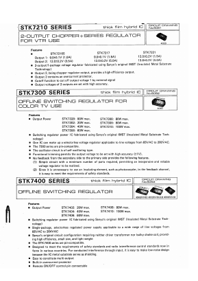 STK7302 Datasheet PDF SANYO -> Panasonic