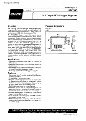 STK733C Datasheet PDF SANYO -> Panasonic