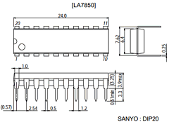 LA7850 Datasheet PDF SANYO -> Panasonic
