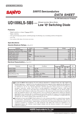 UD1006LS-SB5 Datasheet PDF SANYO -> Panasonic