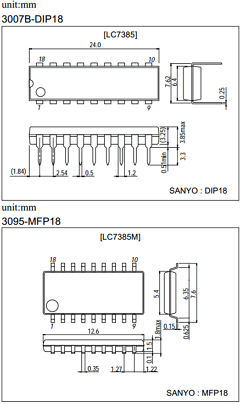 LC7385M Datasheet PDF SANYO -> Panasonic