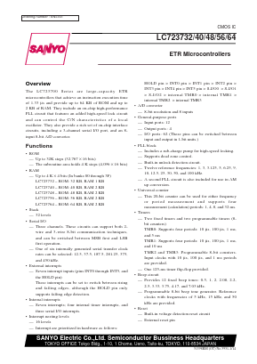 LC723732 Datasheet PDF SANYO -> Panasonic
