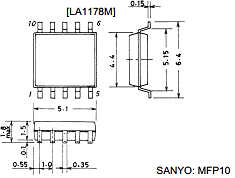 LA1178 Datasheet PDF SANYO -> Panasonic