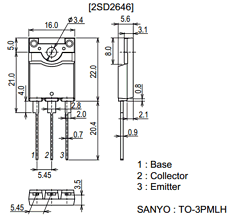 2SD2646 Datasheet PDF SANYO -> Panasonic