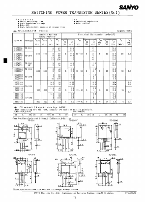 2SC3449-CA Datasheet PDF SANYO -> Panasonic