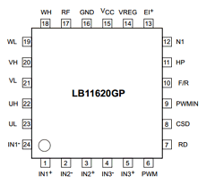 LB11620GP Datasheet PDF SANYO -> Panasonic