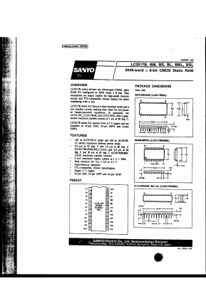 LC3517BSL-12 Datasheet PDF SANYO -> Panasonic