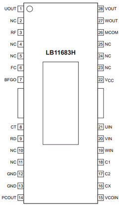 LB11683H Datasheet PDF SANYO -> Panasonic