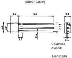 SB007-03SPA Datasheet PDF SANYO -> Panasonic
