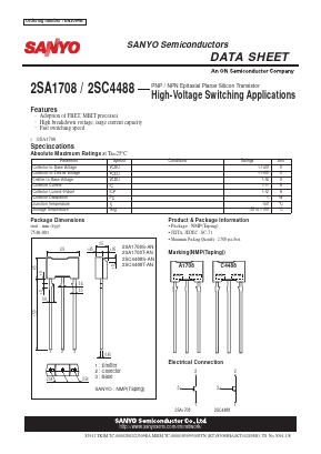 2SC4488T-AN Datasheet PDF SANYO -> Panasonic