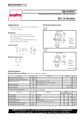 SB10W05T Datasheet PDF SANYO -> Panasonic