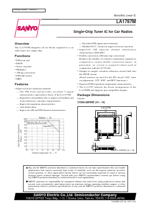 LA1787M Datasheet PDF SANYO -> Panasonic