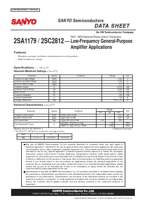 C2812 Datasheet PDF SANYO -> Panasonic