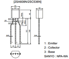 2SA608N Datasheet PDF SANYO -> Panasonic