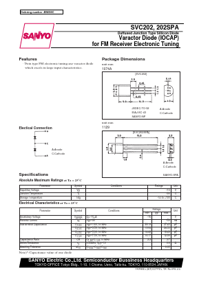 SVC202SPA Datasheet PDF SANYO -> Panasonic