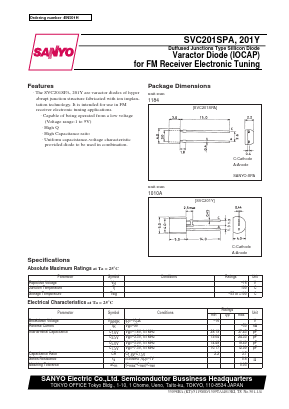 SVC201Y Datasheet PDF SANYO -> Panasonic